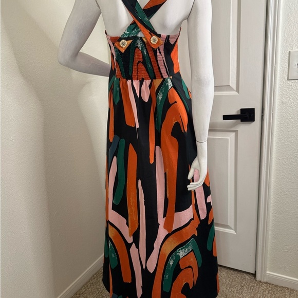 Bel Kazan Colorful Abstract Maxi Dress. #155 - Picture 12 of 16